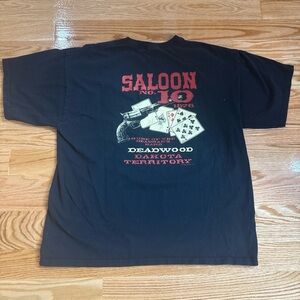 Saloon No 10 Deadwood T-Shirt Mens Size XL Western Tee